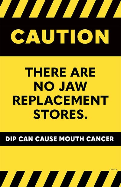 Caution poster