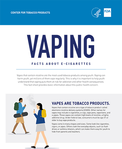 Vaping Facts fact sheet