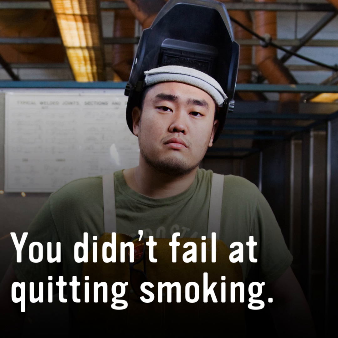 Every time you try to quit, you get closer to quitting cigarettes for good. Keep going at EveryTryCounts.gov.
