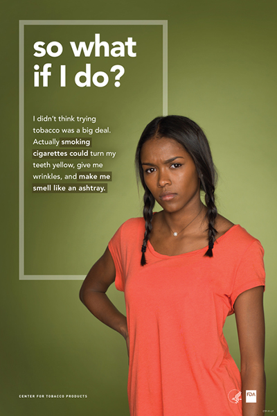 So what if I do? (Cosmetic Health Consequences) poster