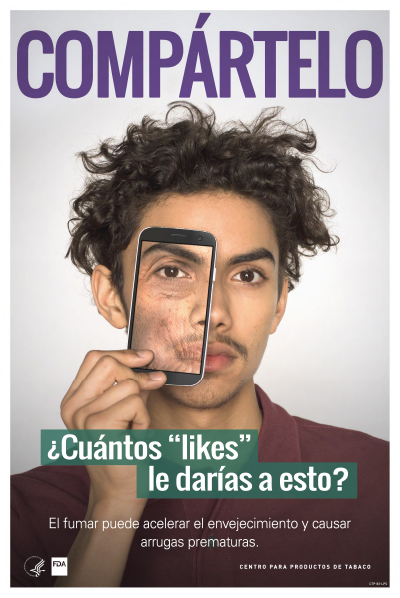 Be Shareable: How many likes do you think this would get? (Wrinkles, SPANISH) poster