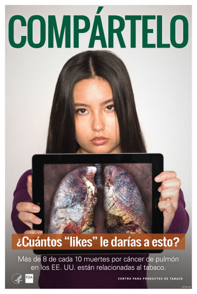 ¡Compártelo! ¿Cuántos “likes” le darías a esto? (pulmones) poster